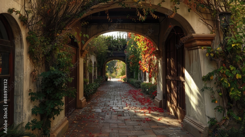 Naklejka premium A beautiful wooden archway