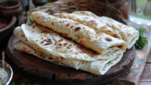 Wrap sandwiches with Armenian lavash flatbread
