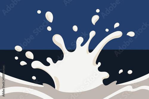 scrambled eggs are fried in a pan on a gas stove silhouette vector illustration 