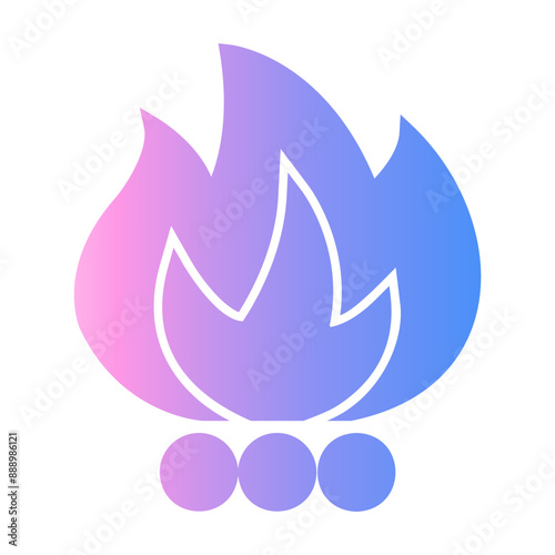 incineration Gradient icon
