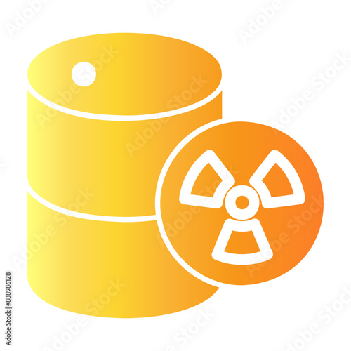 hazardous waste Gradient icon