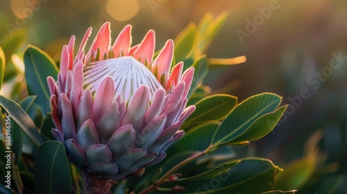 King Protea flower in bloom photo