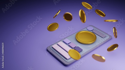 Digital Wallet Interface for Cryptocurrency Transactions and Secure Messaging on a Smartphone, game