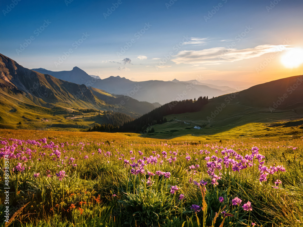 Obraz premium spring in the mountains