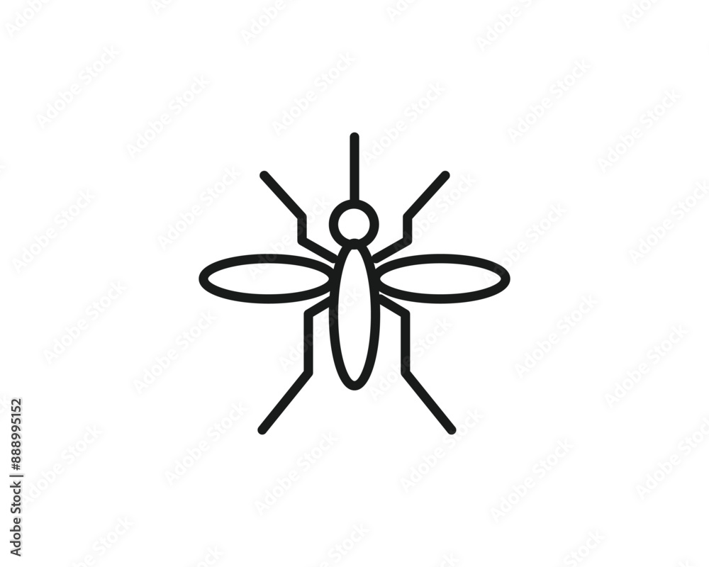 Mosquito icon vector symbol design illustration Mosquito icon vector symbol design illustration