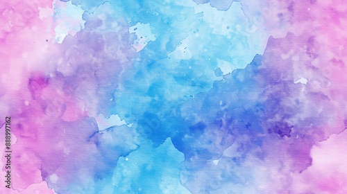 seamless pattern, Vibrant watercolor background with pink, purple, and blue hues. Ideal for creative projects, designs, and digital art.