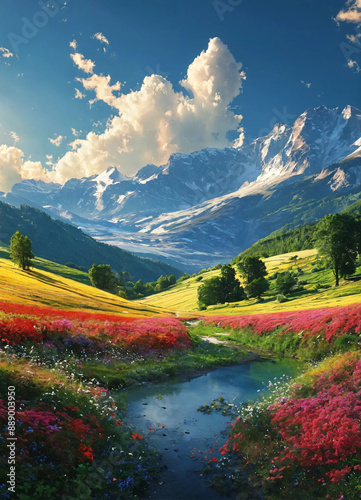 lake in the mountains