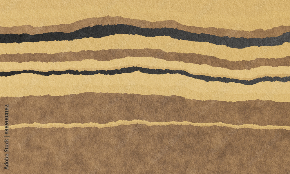 Sedomentary layered rock. Bedded sandstone. Rock and soil layers.