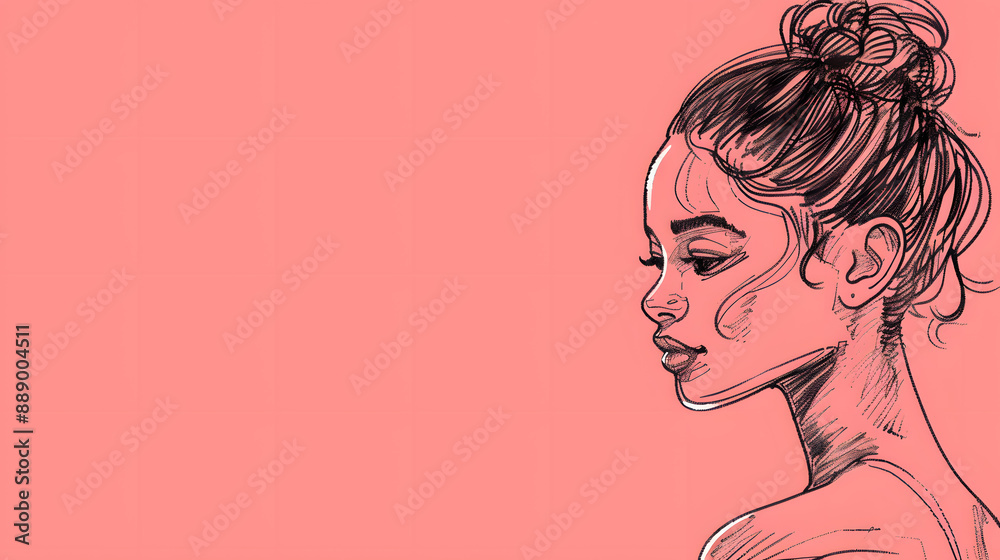 Teenage Girl: Attractive Body Sketch Illustration Teenage Girl: Attractive Body Sketch Illustration