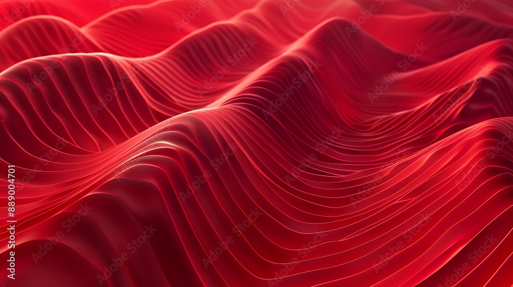 Abstract Red Wavy Pattern Abstract Red Wavy Pattern