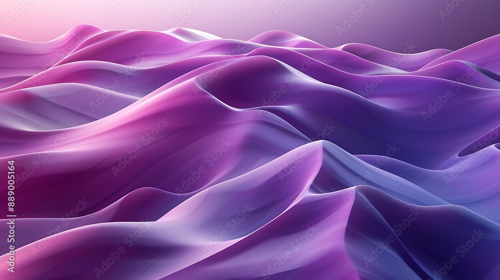 Abstract Purple and Blue Wavy Landscape Abstract Purple and Blue Wavy Landscape