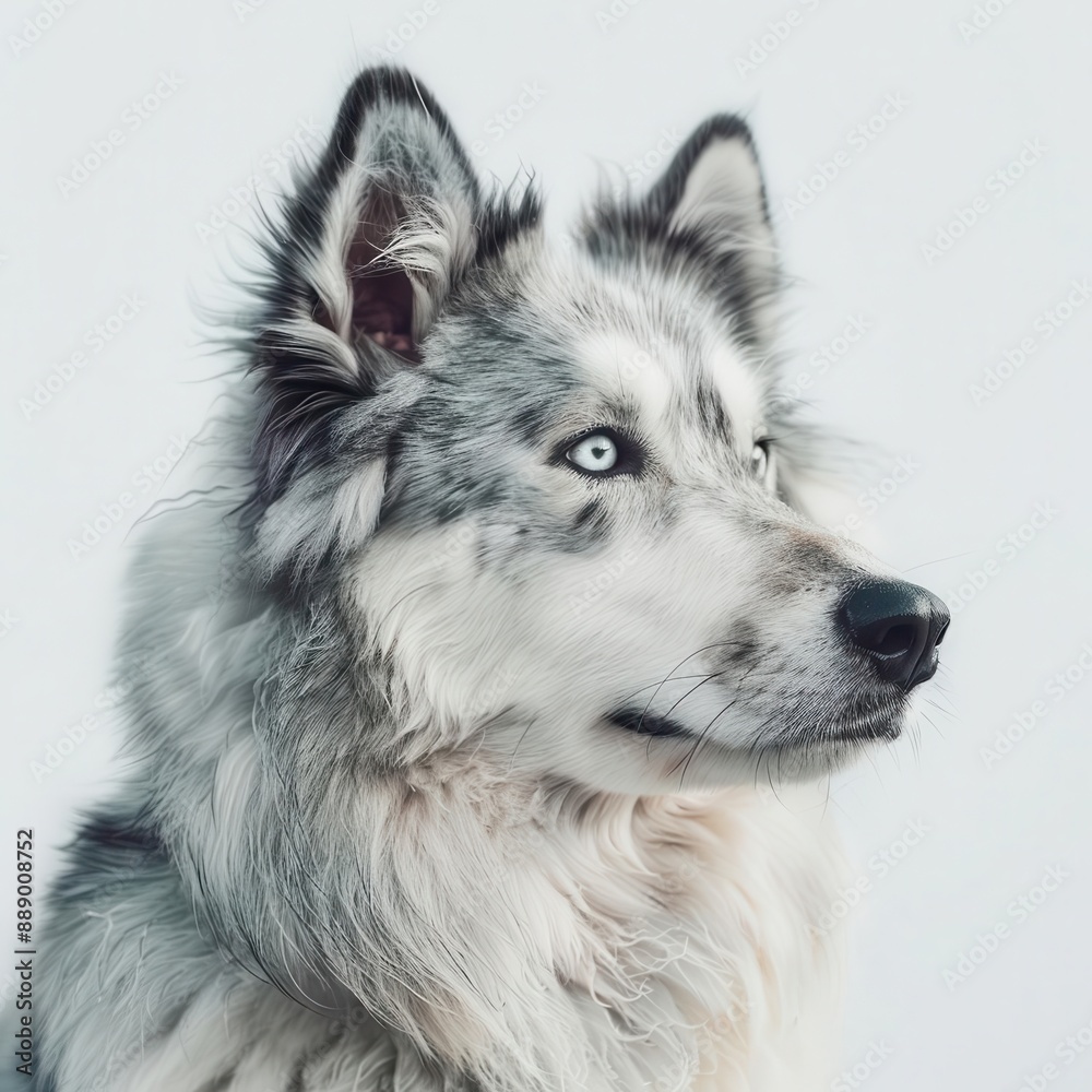majestic purebred dog in a regal pose against a pure white background sharp focus captures every detail of fur texture and expressive eyes emphasizing the animals beauty and personality majestic purebred dog in a regal pose against a pure white background sharp focus captures every detail of fur texture and expressive eyes emphasizing the animals beauty and personality