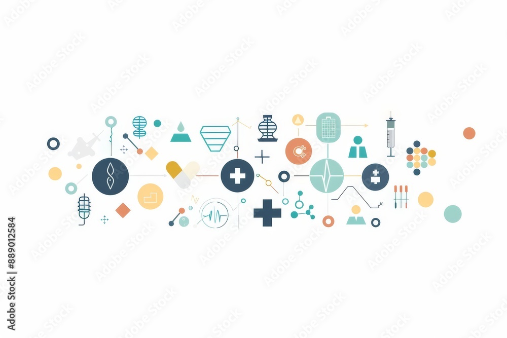 Medical Healthcare Industry Graphic Generative Illustration Medical Healthcare Industry Graphic Generative Illustration