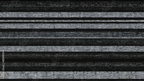 Seamless black and white retro tv or vhs signal static noise pattern, overlay vintage grunge analog television screen or video game pixel glitch damage dystopia core background texture © EPDICAY