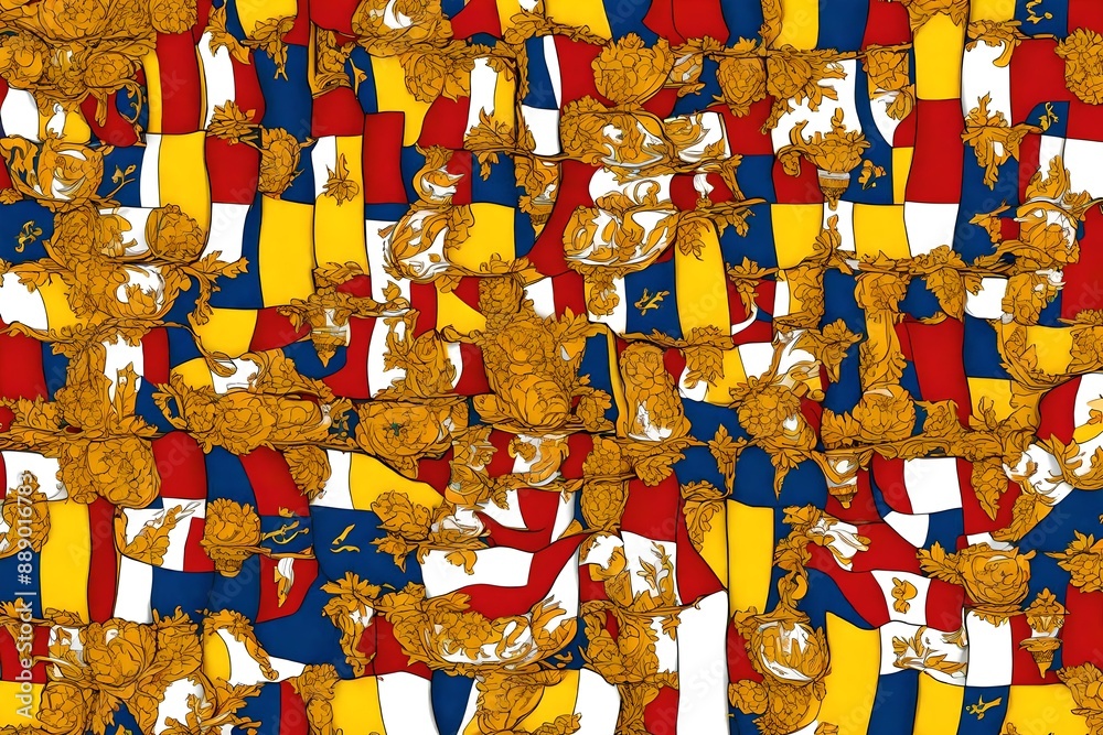 Obraz premium Papal States Flag background 