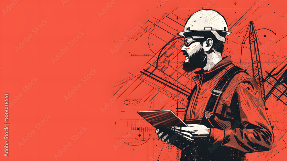 World Engineer Day: Simple Sketch Illustration Banner World Engineer Day: Simple Sketch Illustration Banner