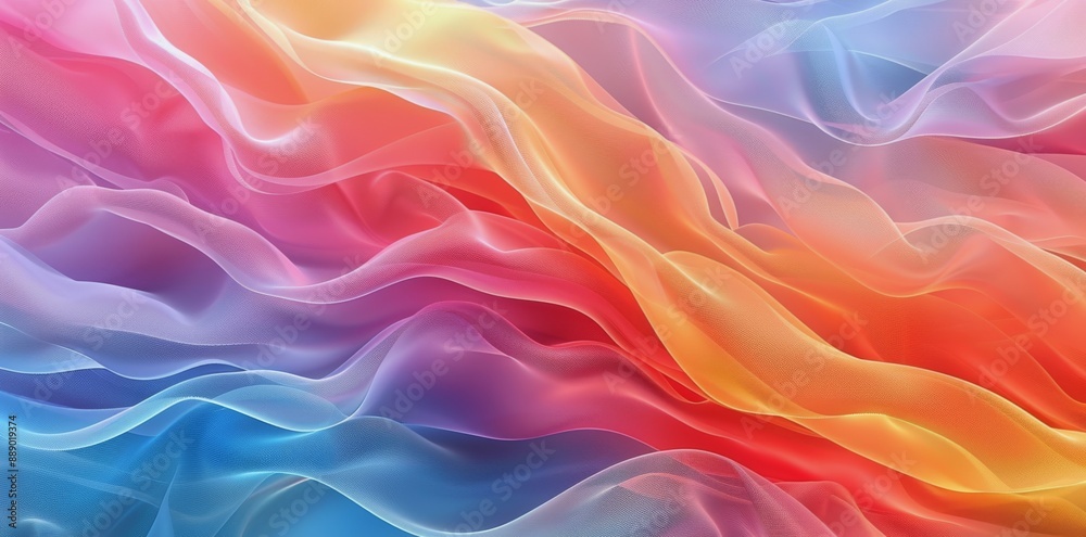 Abstract Colorful Fabric Waves Abstract Colorful Fabric Waves