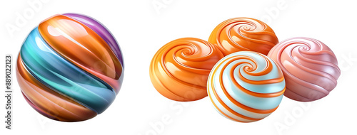 Candy on png transparent background. 