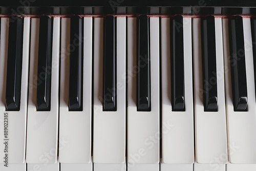 piano keys close up