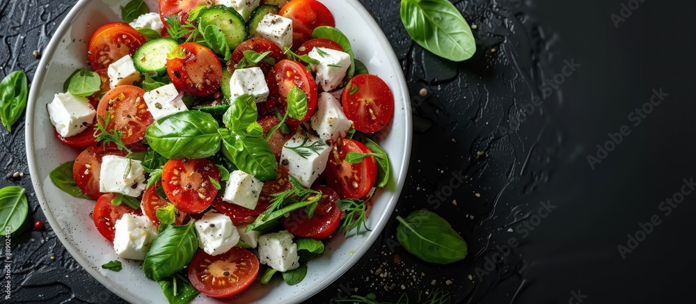 Fresh Tomato and Feta Salad with Basil Fresh Tomato and Feta Salad with Basil