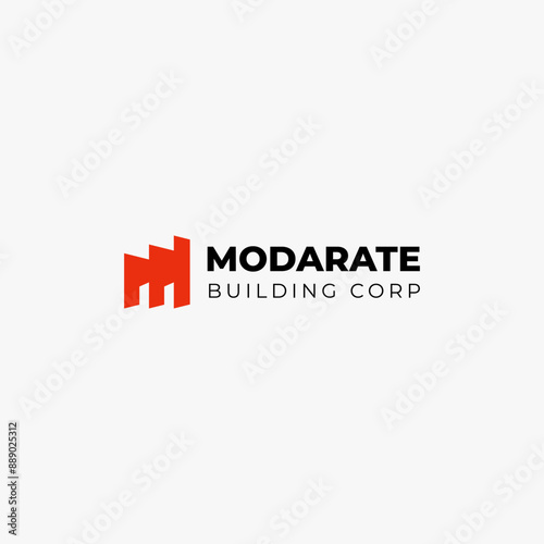 Logo Letter M Building and Architecture. Logo Design for your business