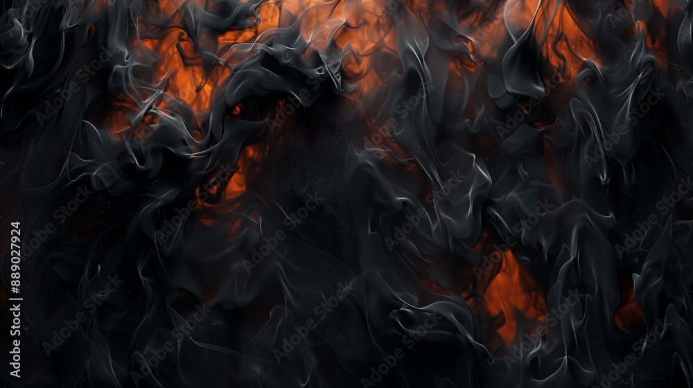 Black grudge flame background Black grudge flame background