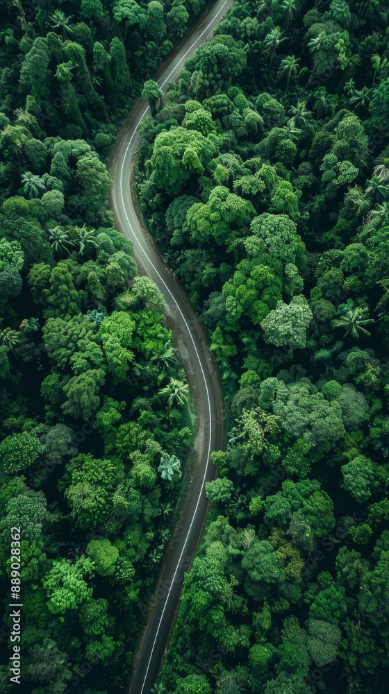Aerial Top View of Winding Mountain Road in Dense Green Forest. Scenic Drive from Various Angles. Artistic Design Mockup Template. AI-Generated, 4K High-Definition Wallpaper Aerial Top View of Winding Mountain Road in Dense Green Forest. Scenic Drive from Various Angles. Artistic Design Mockup Template. AI-Generated, 4K High-Definition Wallpaper