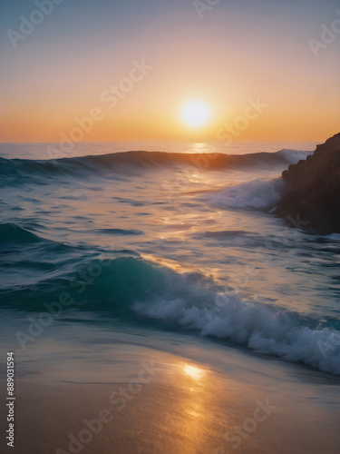 Cool ocean gradient background