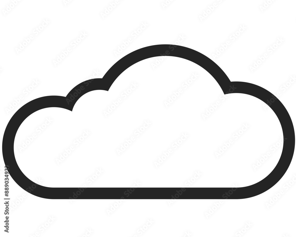 cloud vector. symbol, sign icon cloud vector. symbol, sign icon