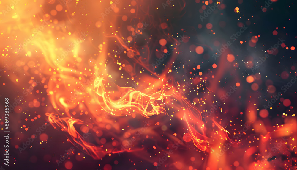 Naklejka premium fire background