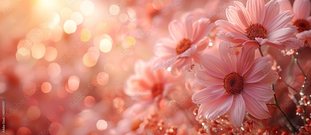 Pink Flowers in Soft Light Pink Flowers in Soft Light
