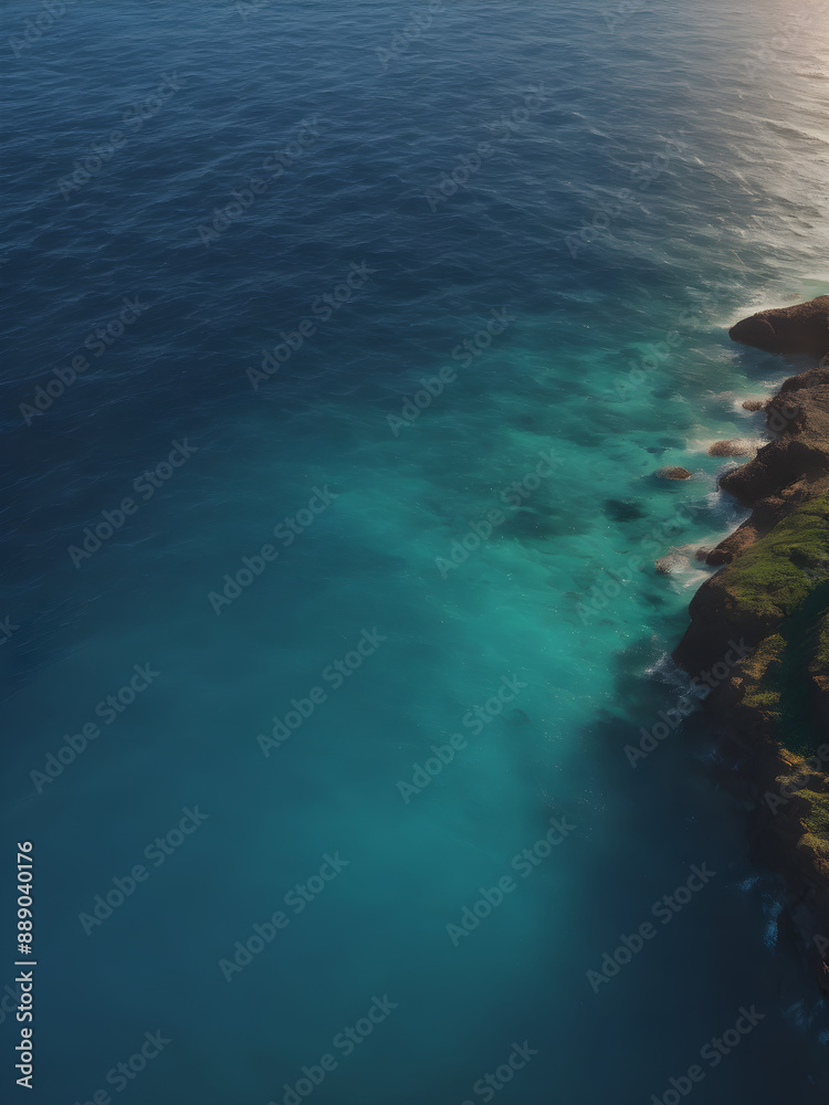 Fototapeta premium Cool ocean gradient background