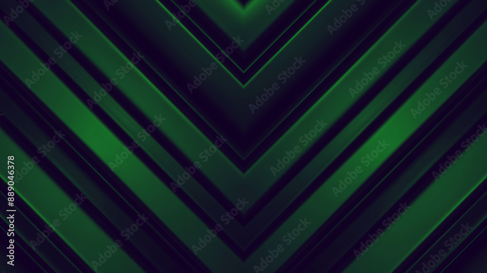 chrome metallic green background element downward arrow shape. design elements for, banners, wallpapers, posters and covers.