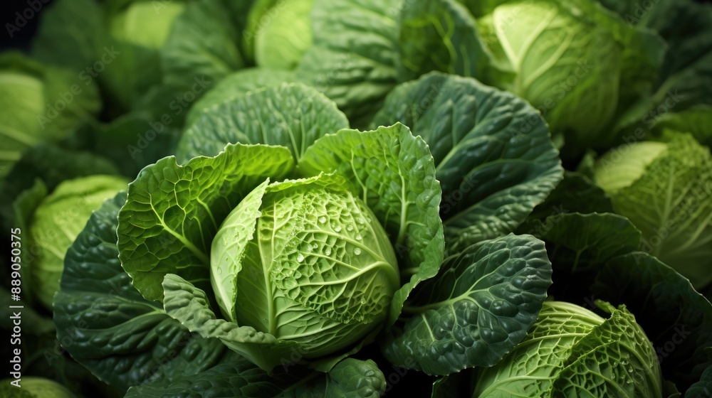 many fresh cabbages , flat lay, top view. many fresh cabbages , flat lay, top view.