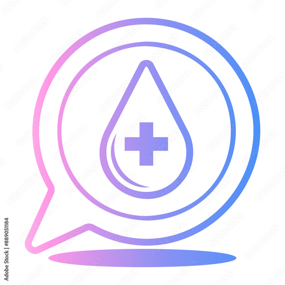 blood Line Gradient Icon blood Line Gradient Icon