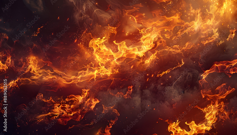 Obraz premium fire background