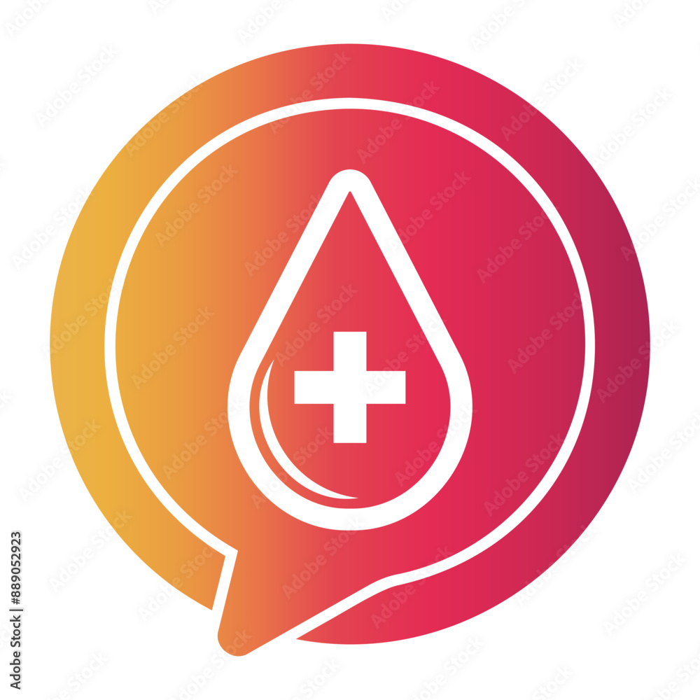 Fototapeta premium blood Gradient icon