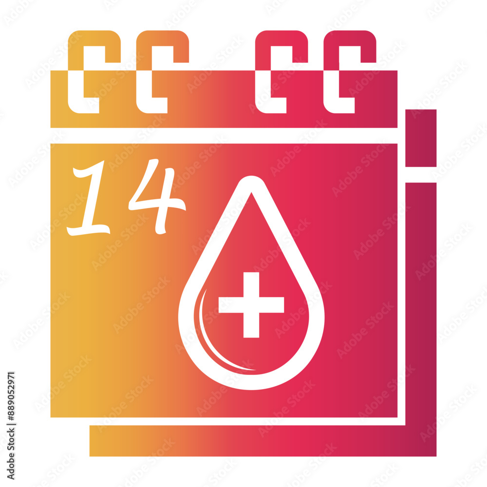 Obraz premium calendar Gradient icon