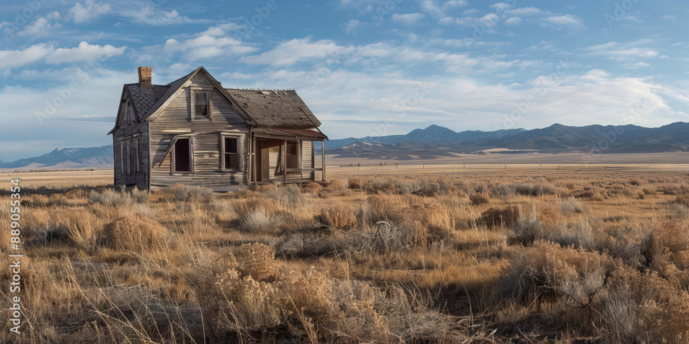 Forgotten Frontier: Desolate plains stretch out toward the horizon, dotted with the occasional dilapidated homestead, abandoned to the ravages of time and circumstance. Forgotten Frontier: Desolate plains stretch out toward the horizon, dotted with the occasional dilapidated homestead, abandoned to the ravages of time and circumstance.