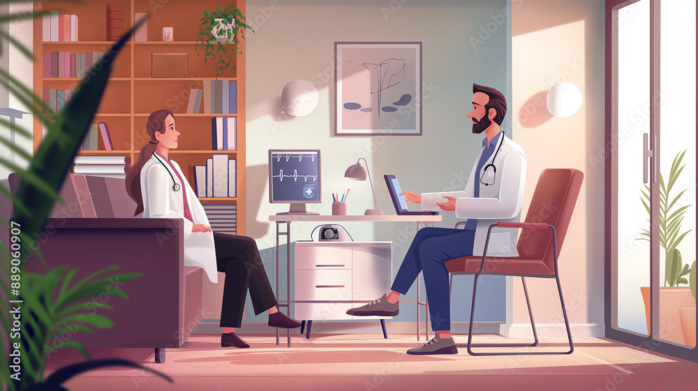doctors and patients using digital devices for consultations, highlighting the convenience and accessibility of remote healthcare services doctors and patients using digital devices for consultations, highlighting the convenience and accessibility of remote healthcare services