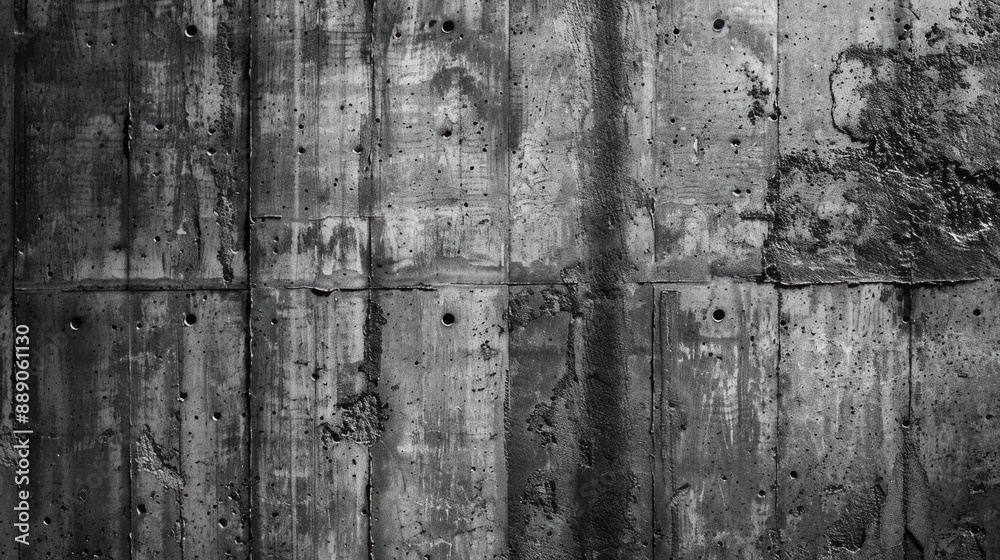 Obraz premium Grey Grunge. Dark Concrete Wall Texture Background for Design Projects