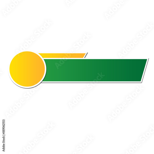 Modern Lower third Label Banner Design