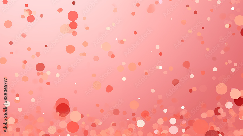 Soft Pink Gradient with Scattered White and Red Confetti Soft Pink Gradient with Scattered White and Red Confetti