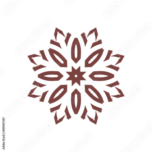 Round Ornament Pattern. Vintage decorative elements	
