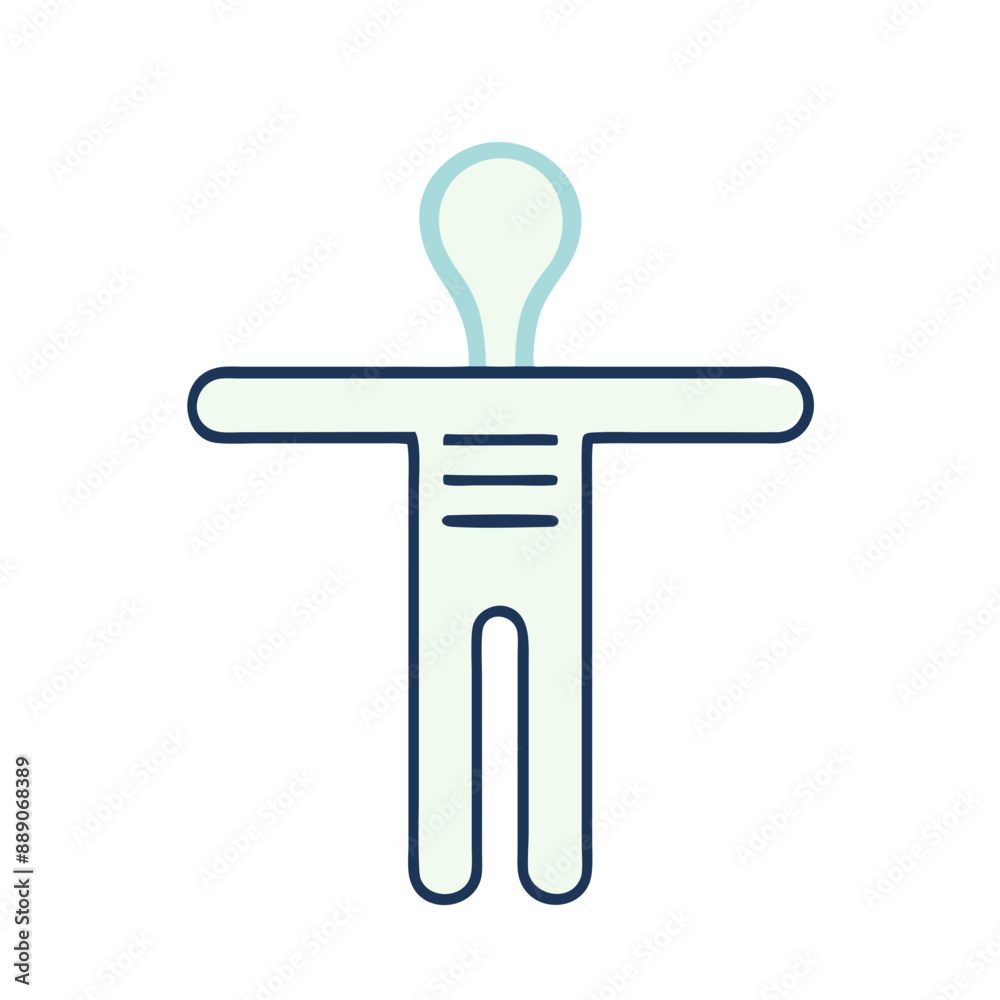 Minimalist X-ray Icon, Blue and White, Diagnostic Imaging Symbol with Copy Space Minimalist X-ray Icon, Blue and White, Diagnostic Imaging Symbol with Copy Space