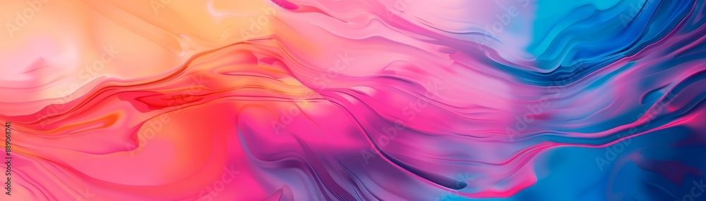 Abstract Liquid Swirl in Orange, Pink, and Blue Hues, abstract art, colorful, liquid, gradient Abstract Liquid Swirl in Orange, Pink, and Blue Hues, abstract art, colorful, liquid, gradient