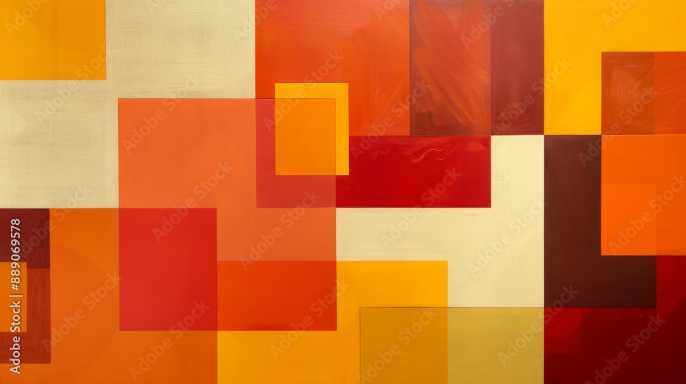 Abstract Geometric Background with Orange, Yellow and Red Colors. Abstract Geometric Background with Orange, Yellow and Red Colors.