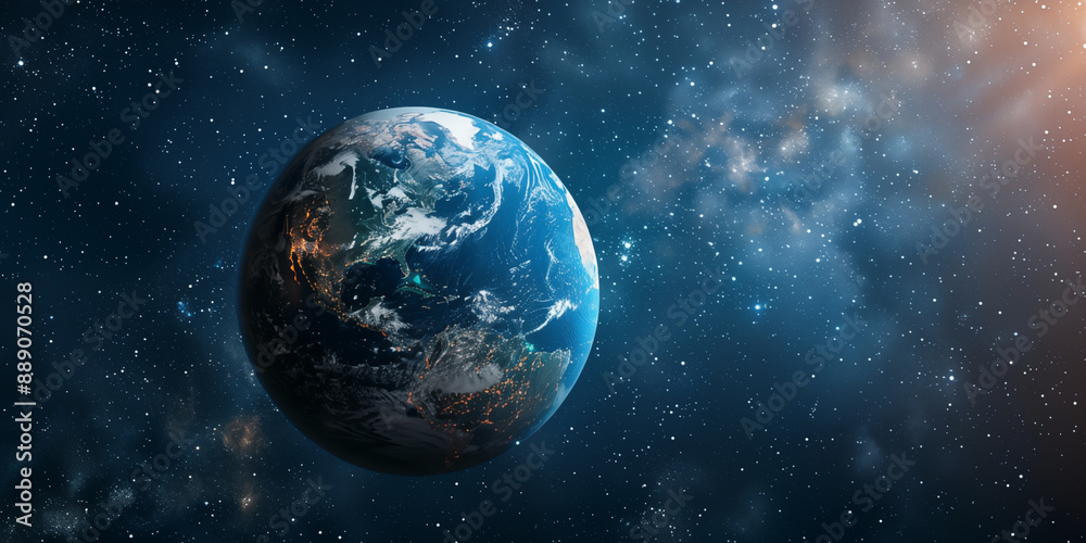 Beautiful planet in space. Photo generated using AI Beautiful planet in space. Photo generated using AI