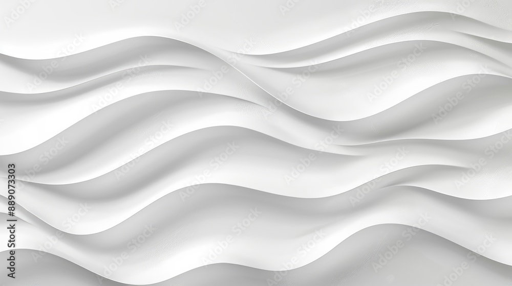 A close-up photograph of white fabric, gracefully flowing in waves, creating a mesmerizing abstract pattern A close-up photograph of white fabric, gracefully flowing in waves, creating a mesmerizing abstract pattern