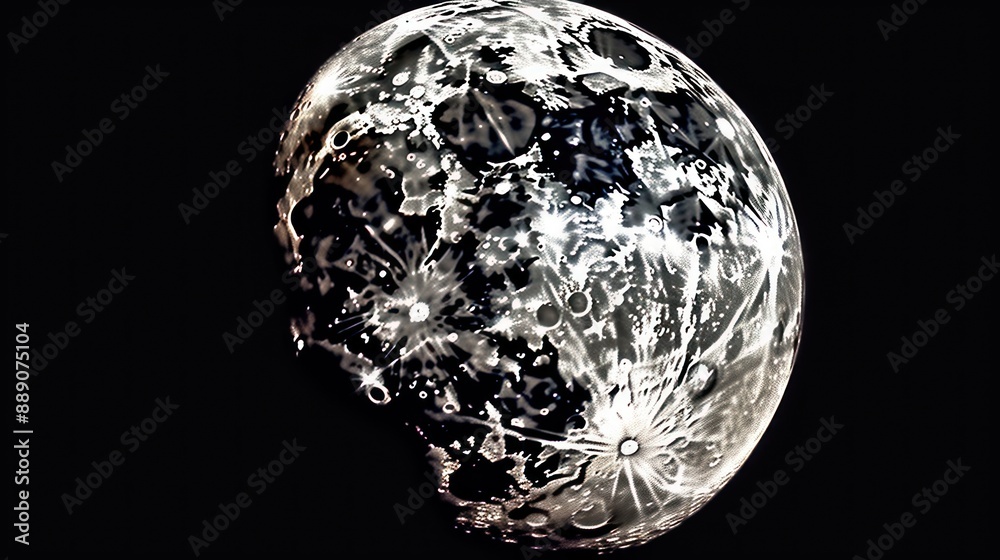 Close-up of the Moon's Surface Close-up of the Moon's Surface